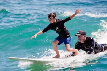 kid surfing